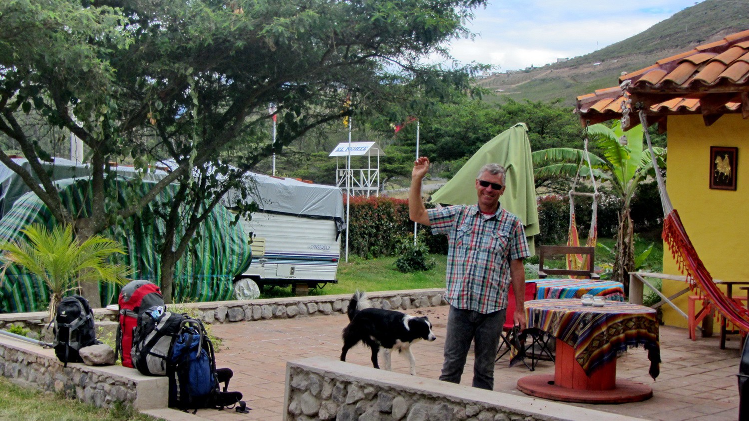 Bye bye to Finca Sommerwind on May 1st 2014 (with our car on the left)